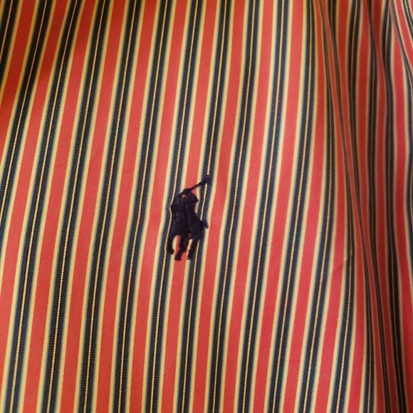 Ralph Lauren Mens buttoned down shirt red size L - Picture 8 of 8